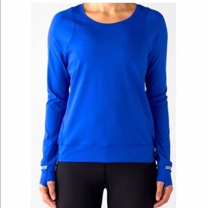 Lululemon Mind Over Miles Blue Long Sleeve 4